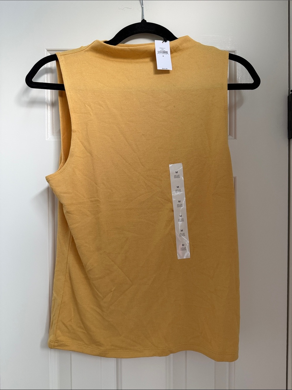 Banana Republic Factory Sleeveless Crewneck Tank Top - Mustard Yellow